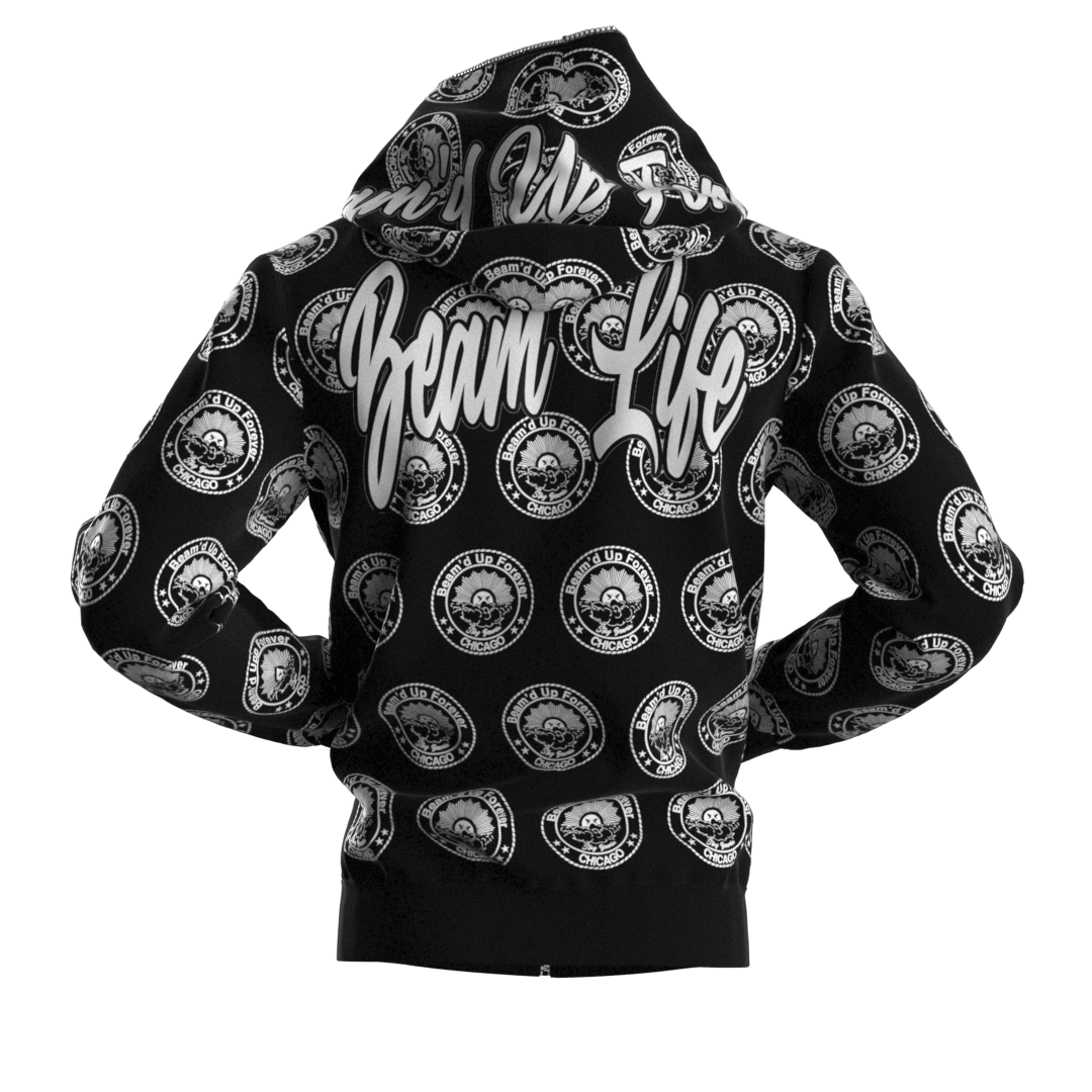 🏅"Beam'd Up Forever" Full Zip (Black)