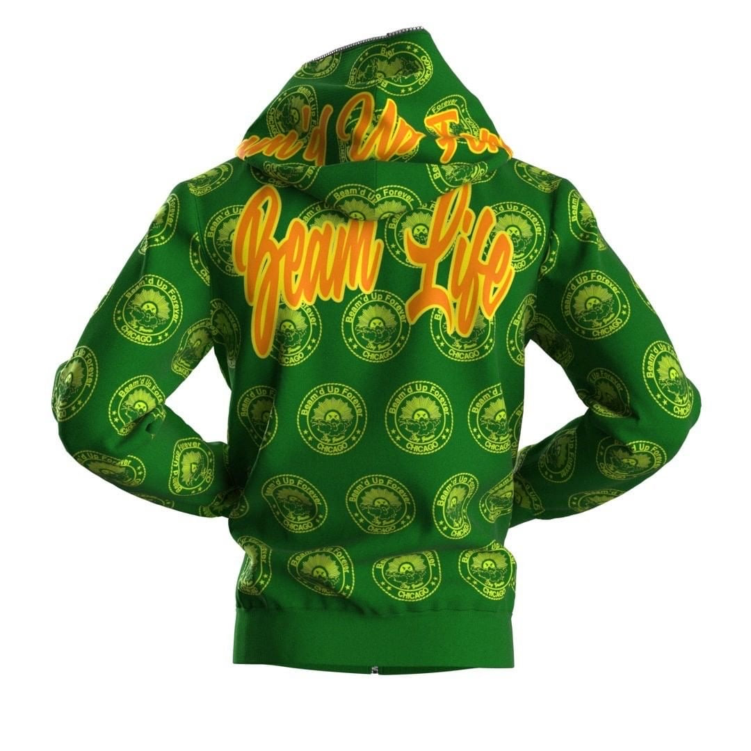 🏅"Beam'd Up Forever" Full Zip (Green)